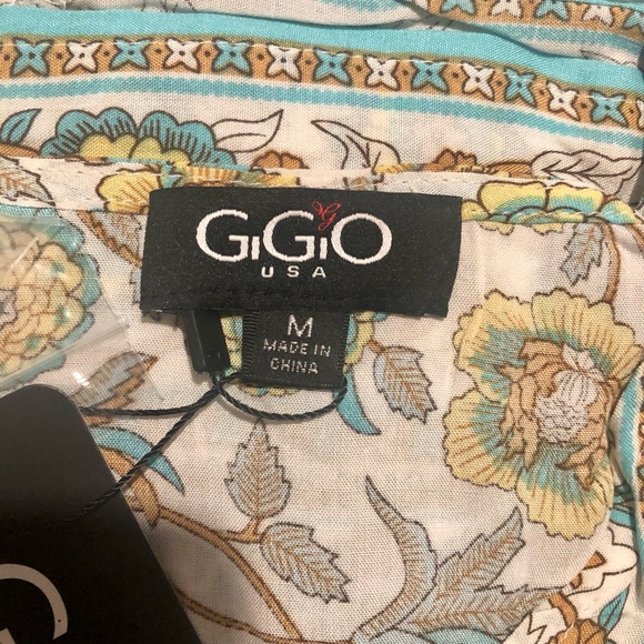 GiGio Boho Floral Print Ruffle Maxi Dress In Mint Mix. NWT! Sz M & L - Picture 7 of 13